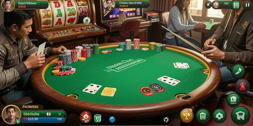 Tampilan awal aplikasi DANAGAME yang menarik.