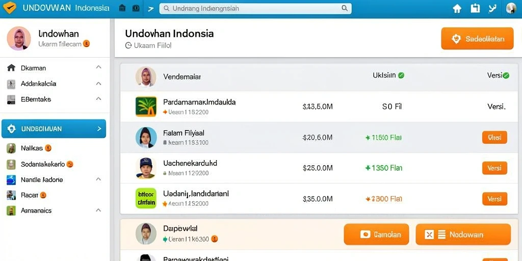 Tampilan antarmuka yang user-friendly.