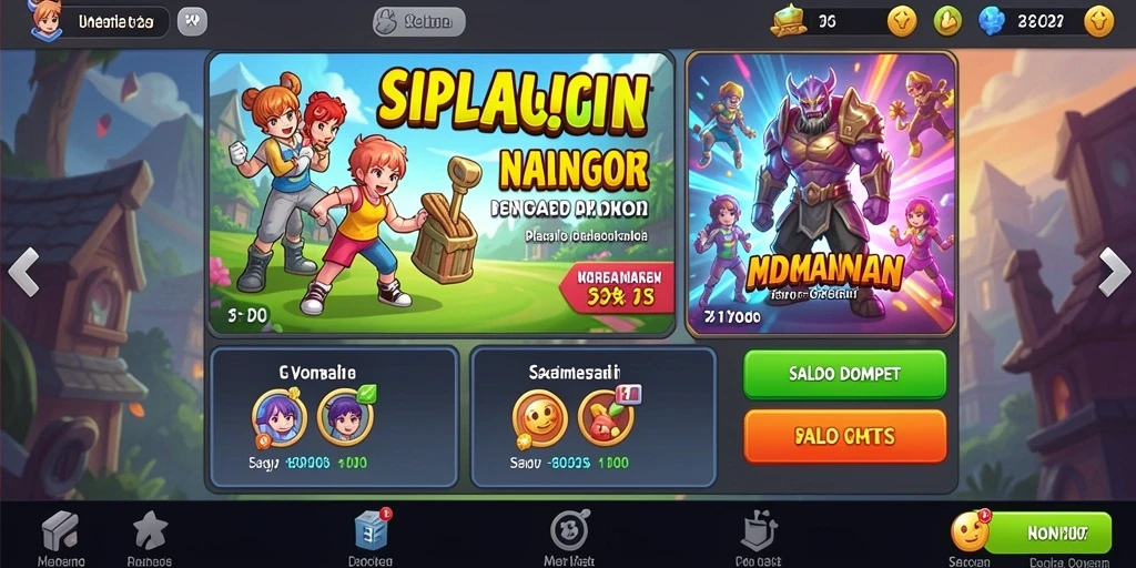 Tampilan awal yang mengesankan dengan grafis memukau.