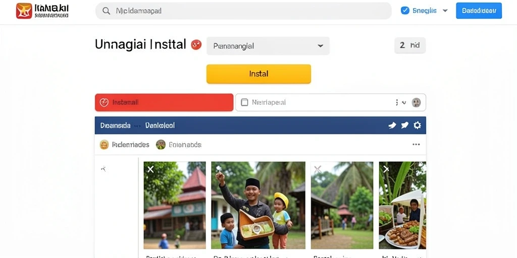 Tangkapan layar menampilkan grafis yang memukau.