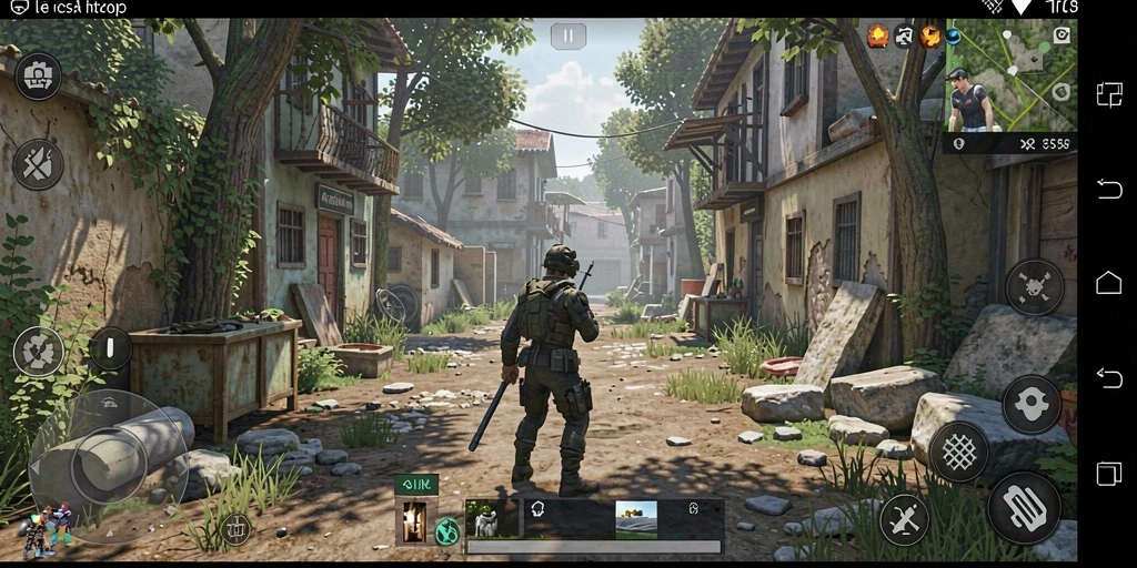 Tampilan grafis yang memukau dalam game.