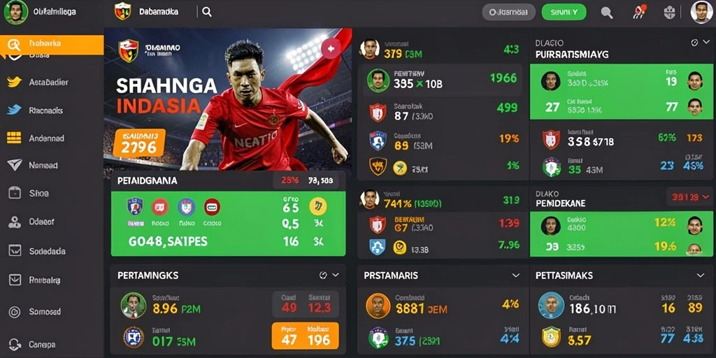 Antarmuka permainan yang menarik perhatian.