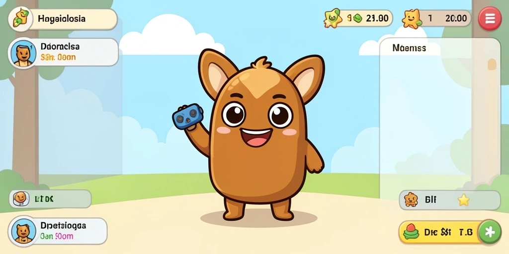 Tampilan awal game yang menarik dan penuh warna.