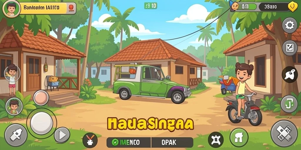 Screenshot menunjukkan karakter utama dalam aksi.